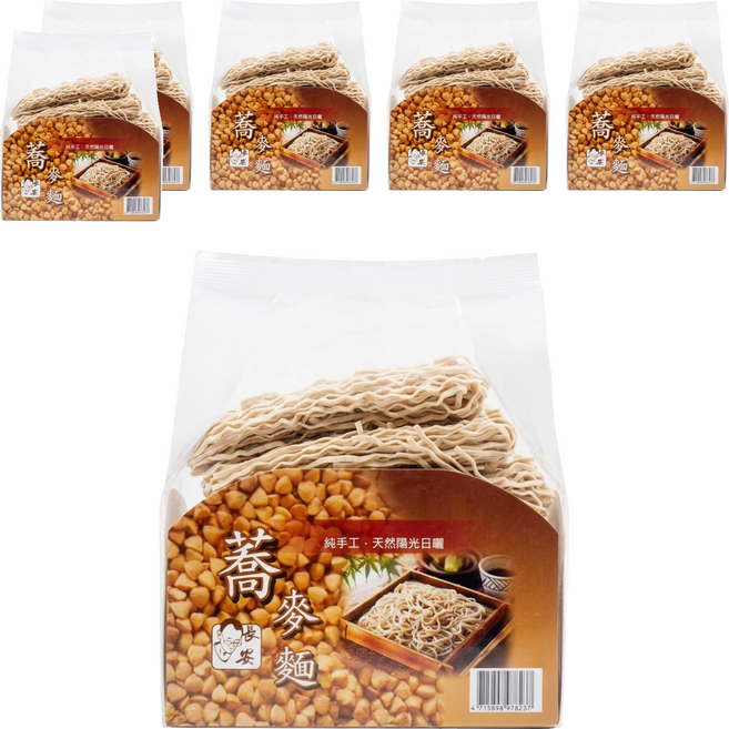 長安食品 日曬拉麵 蕎麥口味, 900g, 6個