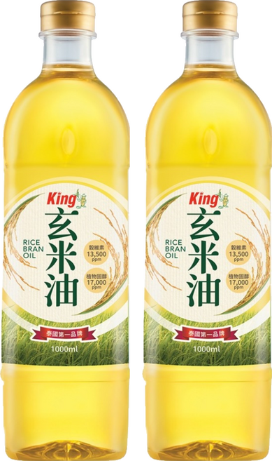 Kingriceoil 國王玄米油, 2個, 1L