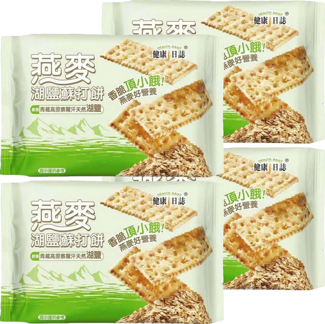 HEALTH DAILY 健康日誌 燕麥湖鹽蘇打餅, 276g, 4袋