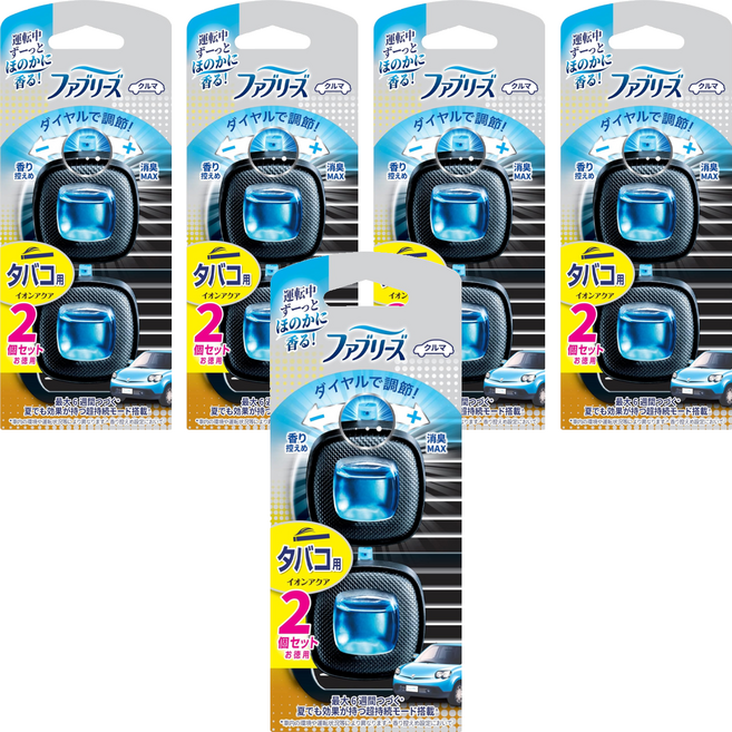 febreze 風倍清 車用出風口消臭芳香劑 2.5ml 2件組, 5組, 淨味離子