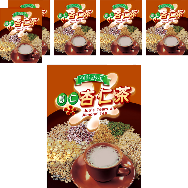 田園臻寶 薏仁杏仁茶, 450g, 6袋