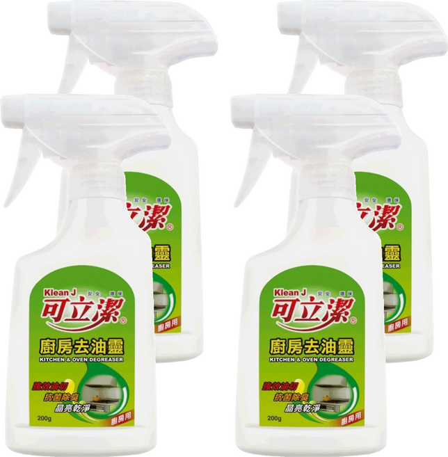 Klean J 可立潔 廚房去油靈, 200g, 4個