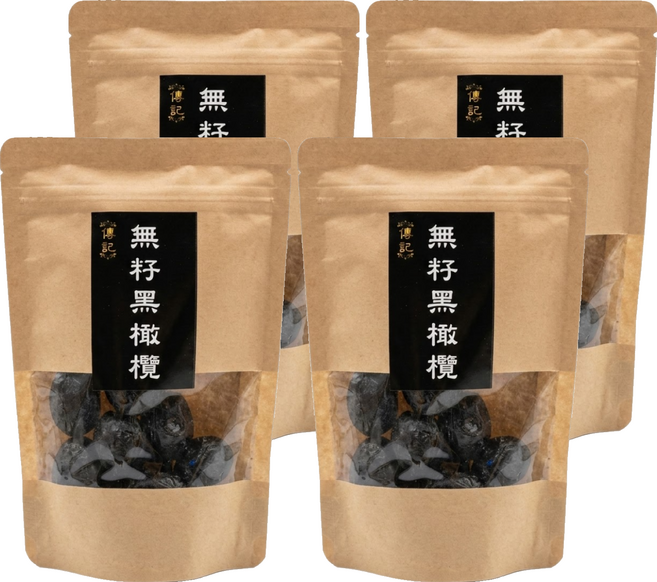 傳記 無籽黑橄欖, 210g, 4個