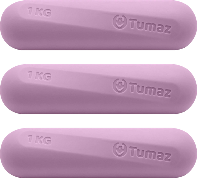 Tumaz 月熊 小啞鈴 丁香紫, 3個, 1kg