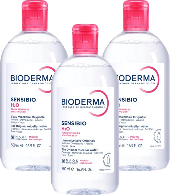 BIODERMA H2O高效潔膚液, 3件, 500ml