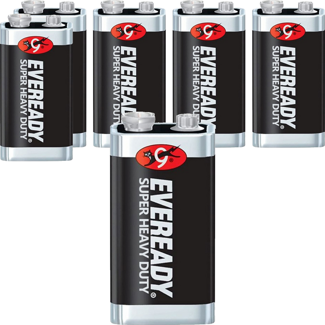 EVEREADY 永備 碳鋅電池 9V, 6個, 1個裝