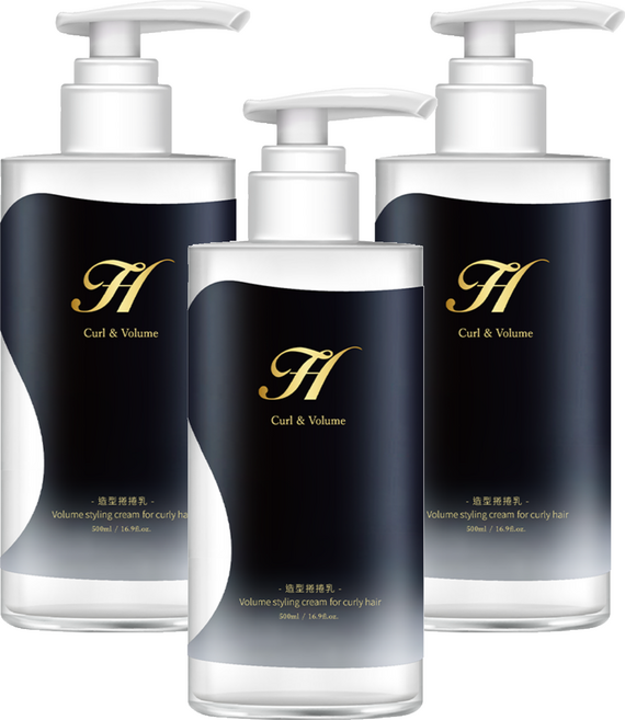 QUNDO 康朵 女神香水捲捲乳, 3個, 500ml