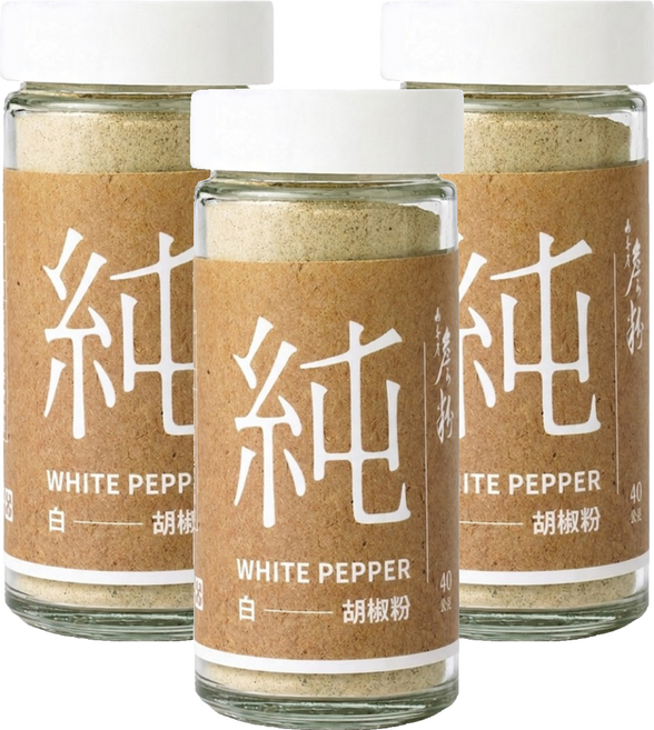 山喜屋 詹粉 純白胡椒粉, 40g, 3個