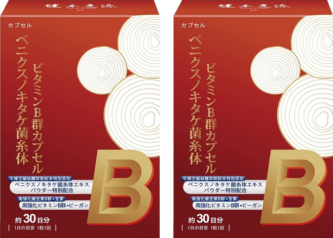 Source of Health 健本之源 台灣公司貨 牛樟芝菌絲體維生素B群膠囊, 2個, 30顆