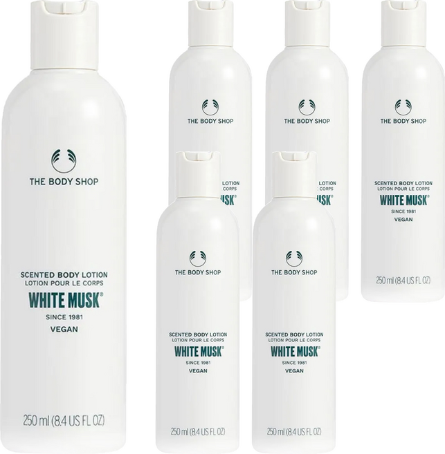 THE BODY SHOP 美體小舖 身體乳 白麝香, 250ml, 6瓶