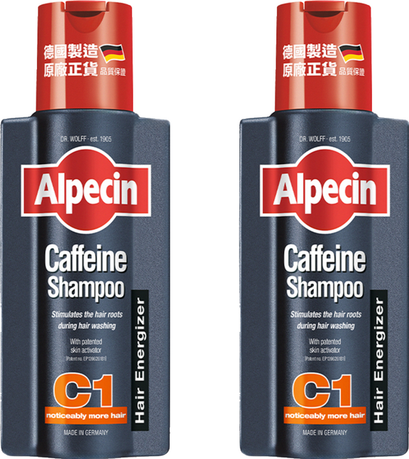 Alpecin 台灣公司貨 咖啡因洗髮露, 2件, 250ml