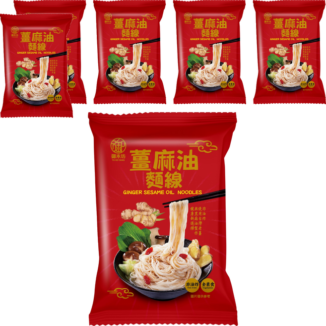 御禾坊 薑麻油麵線, 107g, 6個