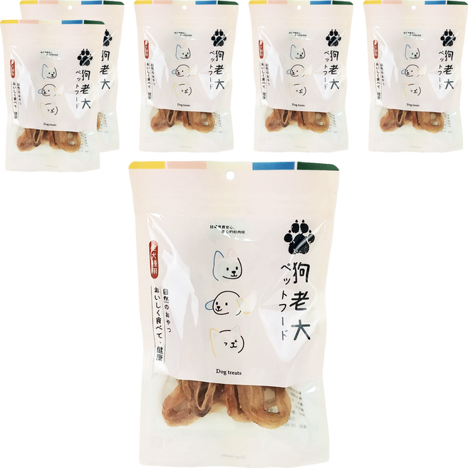 狗老大 犬用 寵物零食, 6個, 鴨筋, 45g