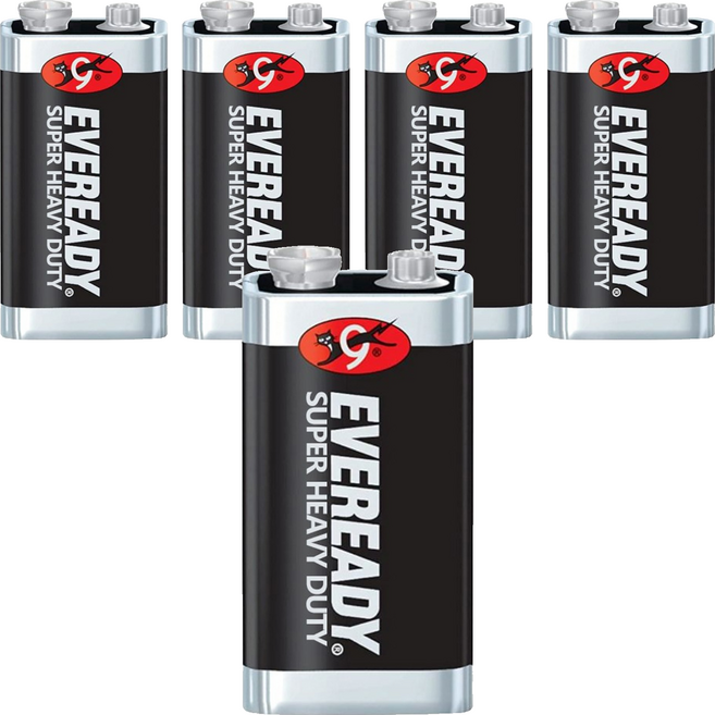 EVEREADY 永備 碳鋅電池 9V, 5個, 1個裝