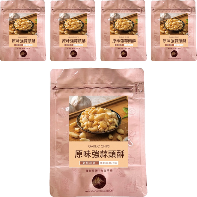 臻御行 原味強蒜頭酥, 100g, 5包