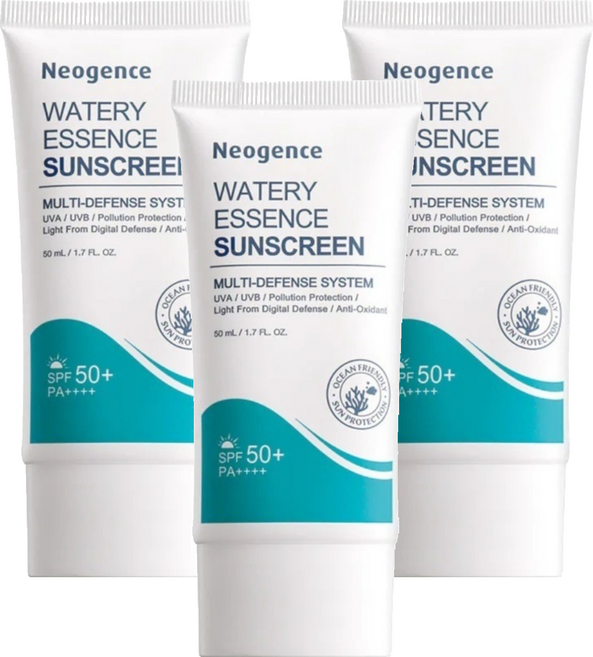 Neogence 霓淨思 水感全效保濕防曬乳 SPF50+/PA++++, 3件, 50ml