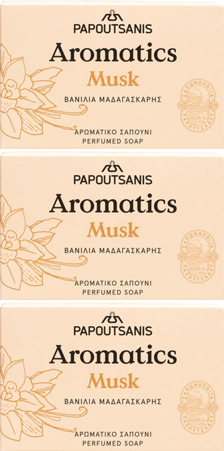 Aromatics 植萃麝香保濕沐浴皂, 100g, 3個
