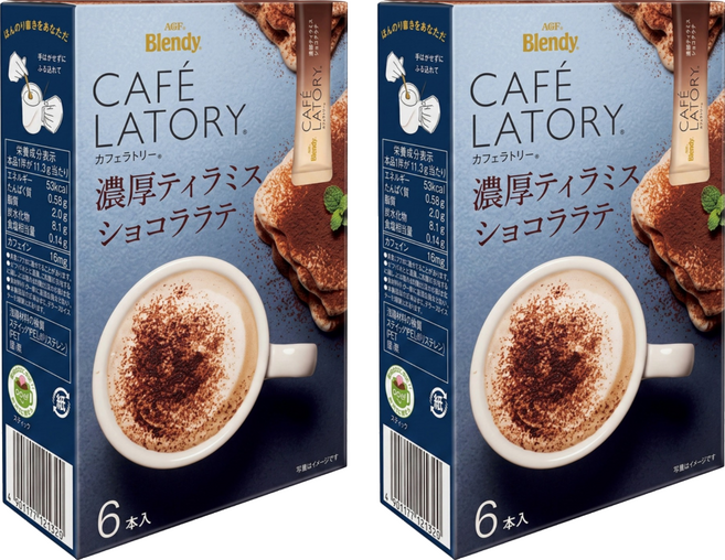 AGF Blendy CAFE LATORY 提拉米蘇拿鐵, 11.3g, 2套, 6個裝