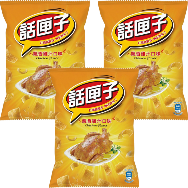 波卡 話匣子 飄香雞汁口味玉米片, 135g, 3個