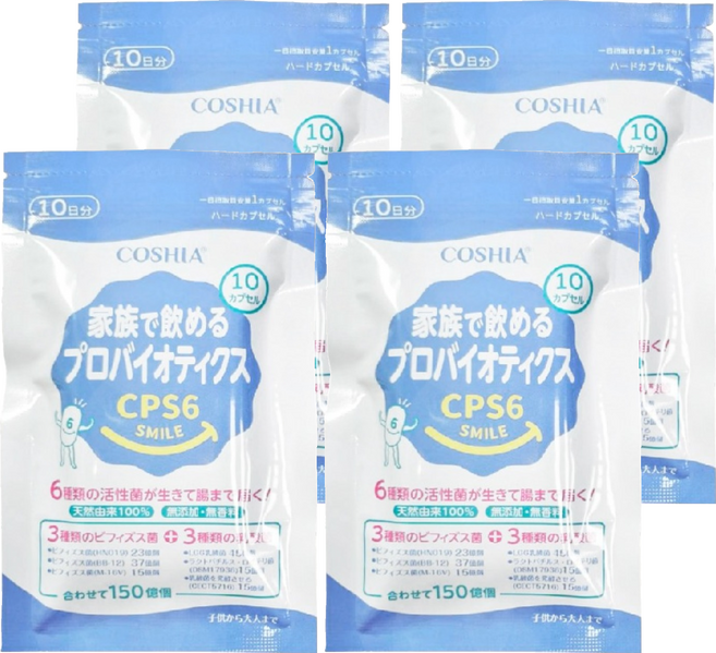 COSHIA 科雅健研 超有感益生菌 CPS6, 4個, 10顆