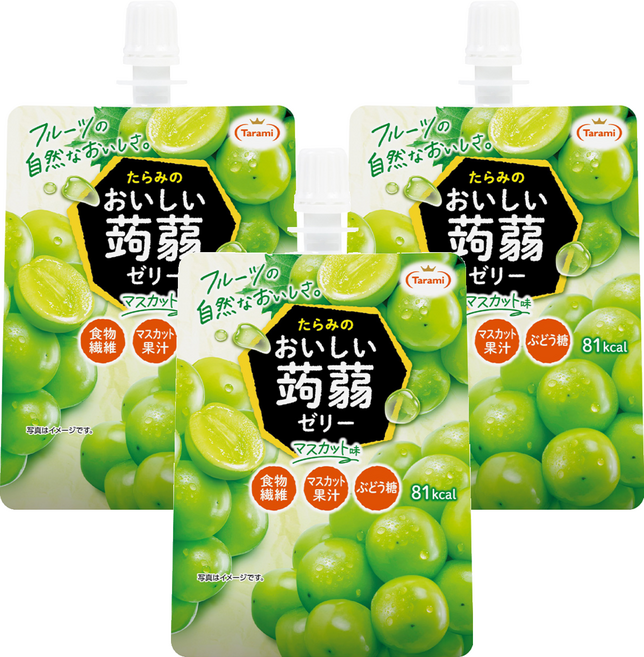 Tarami 達樂美 吸果凍 白葡萄, 150g, 3個
