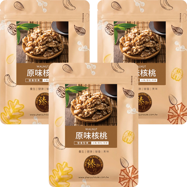 臻御行 原味核桃, 200g, 3個