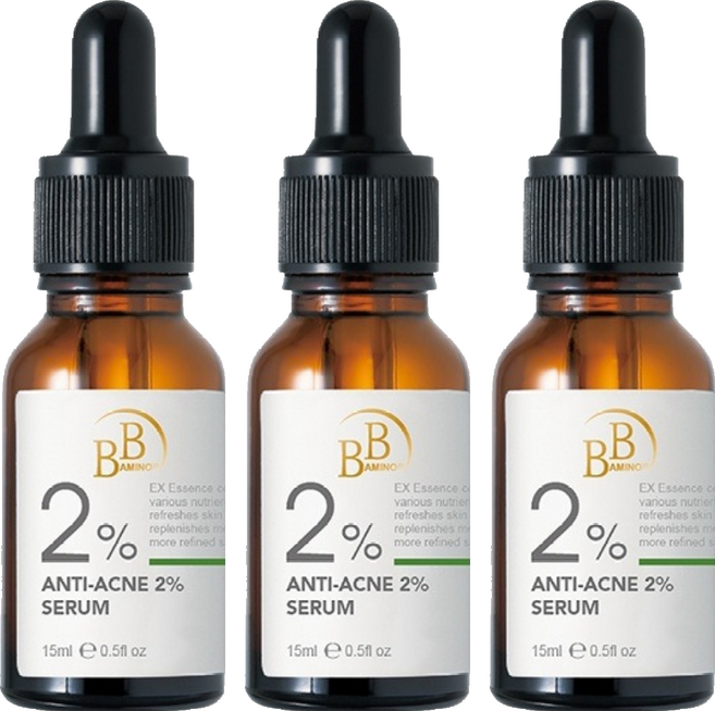 BB AMINO 科研 2%無酸抗荳調理精華, 3個, 15ml