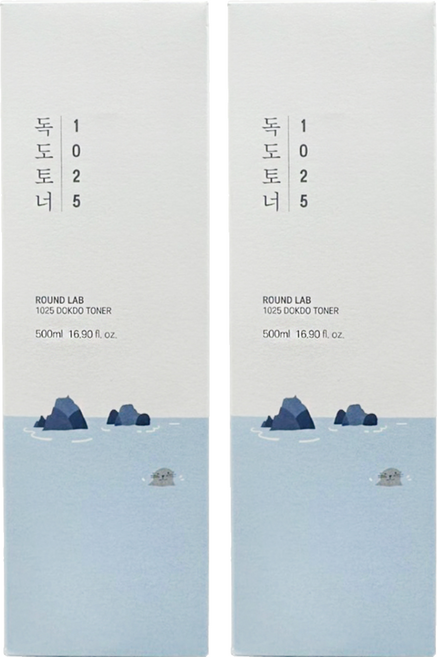 RoUND LAB 台灣公司貨 1025 獨島保濕化妝水, 500ml, 2個