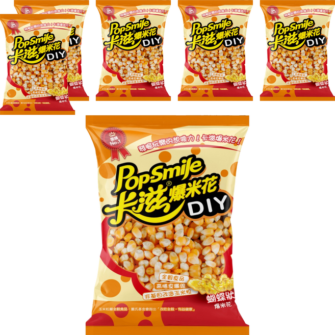 Pop-Smile 卡滋 DIY玉米粒 蝴蝶型, 300g, 6個
