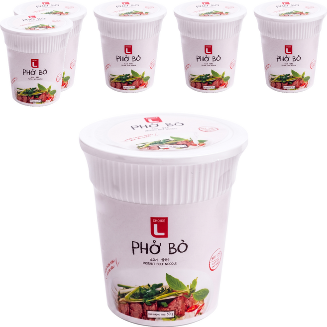 CHOICe L 牛肉味河粉, 50g, 6個
