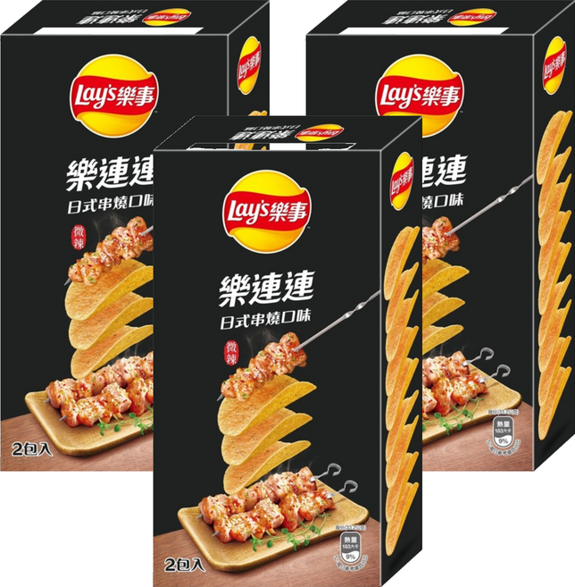 Lay's 樂事 經濟包日式串燒口味洋芋片, 166g, 3個