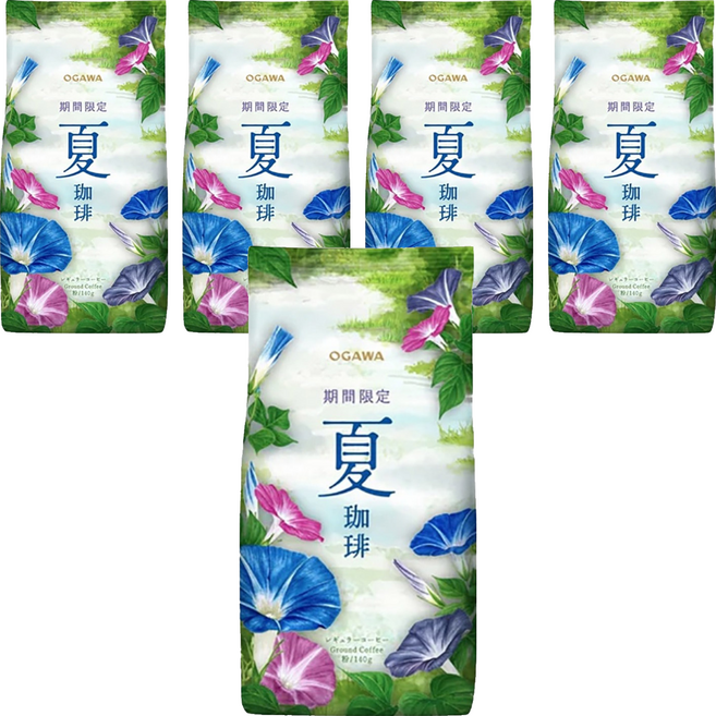 OGAWA 小川珈琲 夏咖啡粉, 140g, 5個