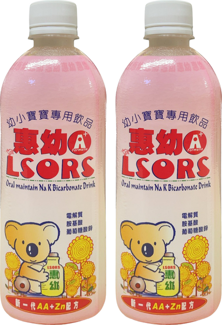 Hwei Yow 惠幼 A+ LSORS電解質 幼小寶寶飲品 草莓, 2個裝, 430ml
