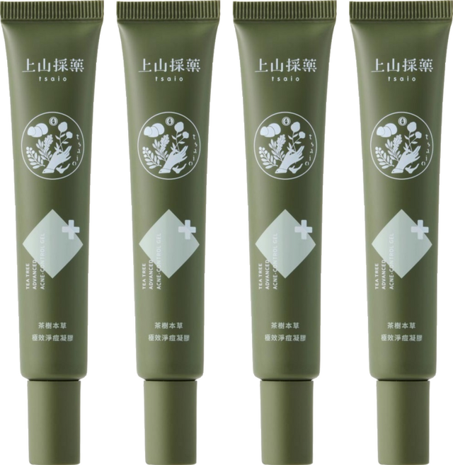 tsaio 上山採藥 茶樹本草極致淨痘凝膠, 20g, 4件