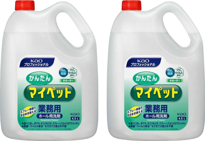Kao 花王 多用途清潔劑 綠茶香, 2個, 4.5L