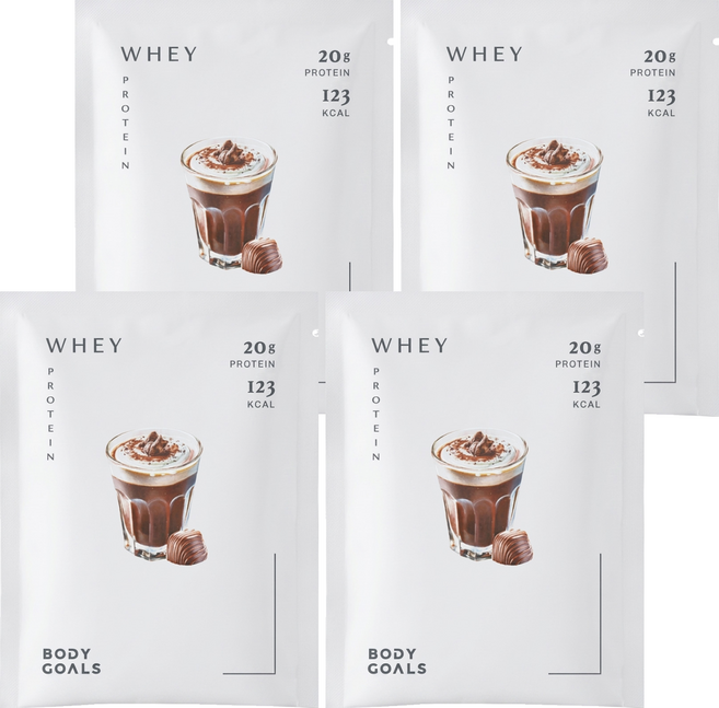 BODY GOALS 多效乳清蛋白飲 法式可可, 31g, 4個