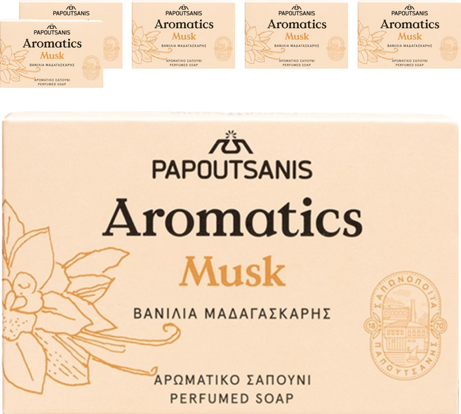 Aromatics 植萃麝香保濕沐浴皂, 100g, 6個