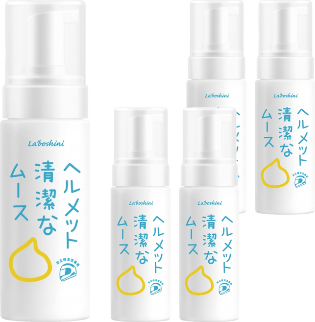 La'boshini 安全帽清潔慕斯, 5個, 150ml