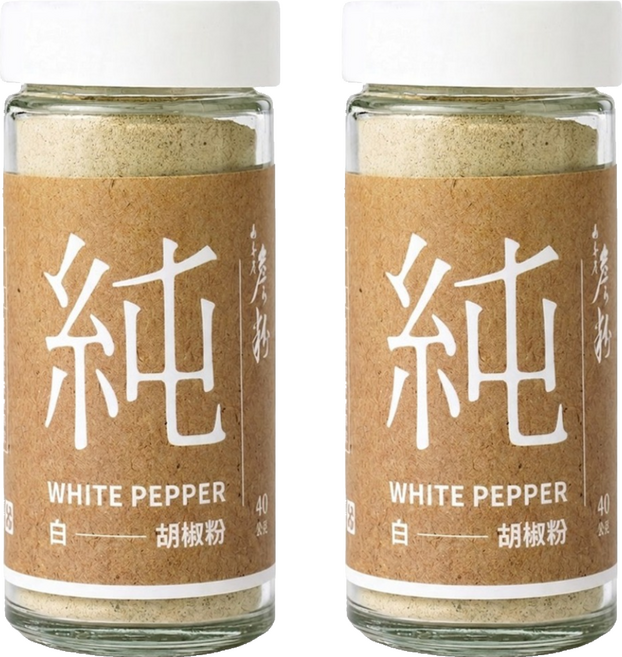 山喜屋 詹粉 純白胡椒粉, 40g, 2個