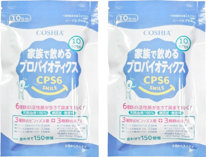 COSHIA 科雅健研 超有感益生菌 CPS6, 2個, 10顆
