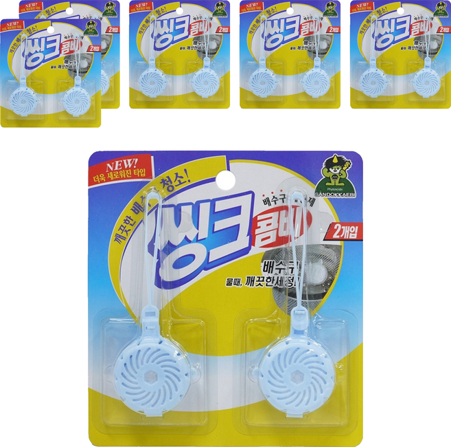 SANDOKKAEBI 山鬼怪 水槽排水孔清潔劑, 20g, 6個