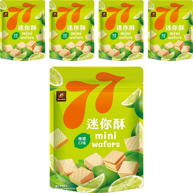 77 迷你酥 檸檬, 100g, 5個