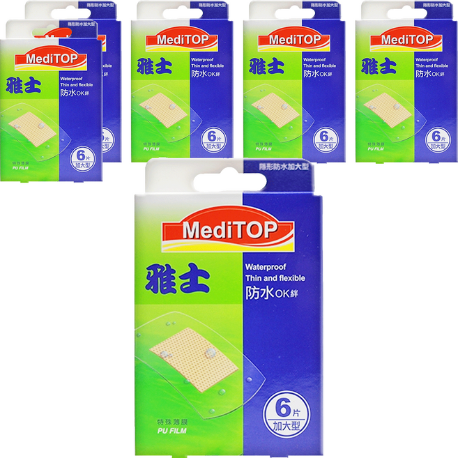 凱迪急救繃(未滅菌), 6片, 6盒