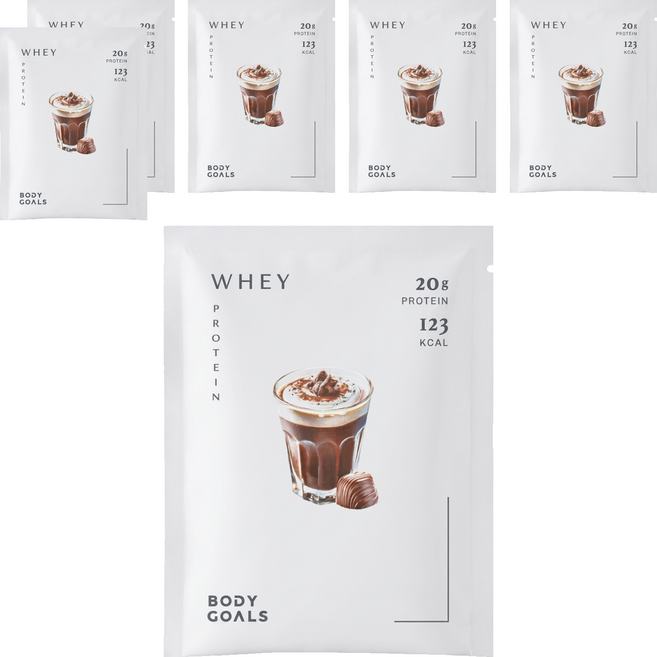 BODY GOALS 多效乳清蛋白飲 法式可可, 31g, 6個