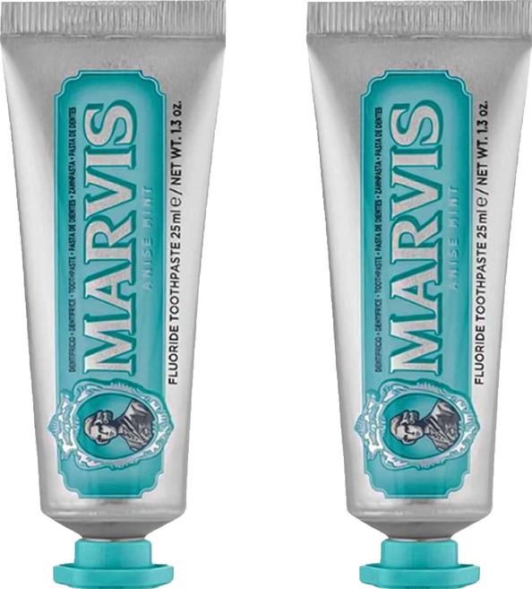 MARVIS 台灣公司貨 義大利精品牙膏 茴香薄荷, 2個, 25ml