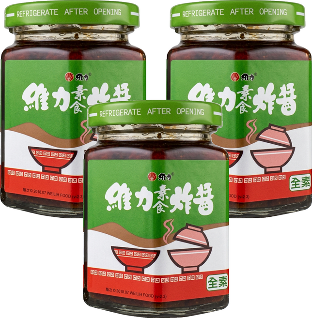 維力 素食炸醬罐, 175g, 3個