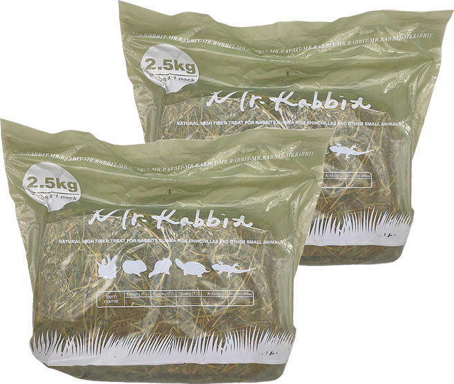 Mr.Rabbit 瑞比兔先生 高級苜蓿草, 2.5kg, 2盒