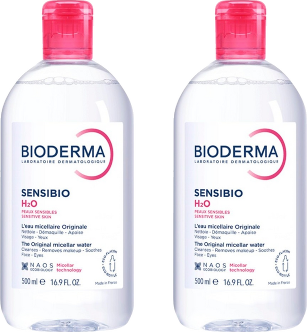 BIODERMA H2O高效潔膚液, 2件, 500ml