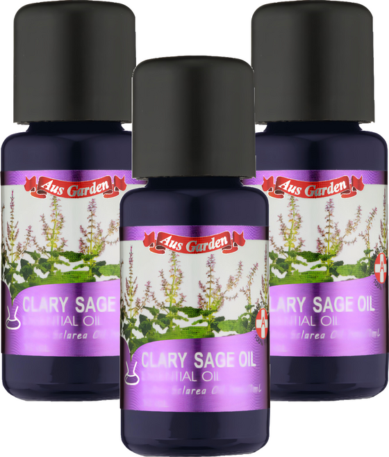 Aus Garden 澳維花園 精油, 快樂鼠尾草, 16ml, 3瓶