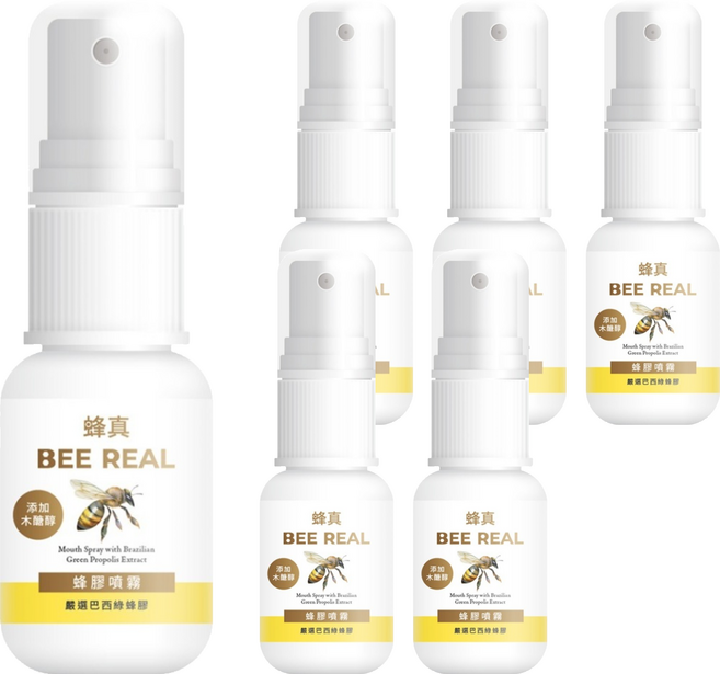 BEE REAL 蜂真 蜂膠潤喉噴霧, 20g, 6個